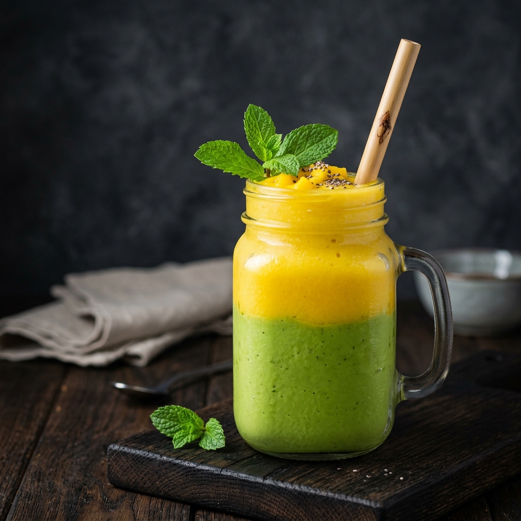 Avocado Mango Layered Shake